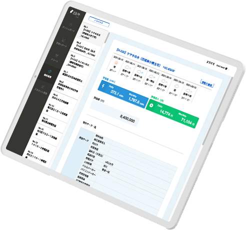 まとめてソーラー タブレット画面
